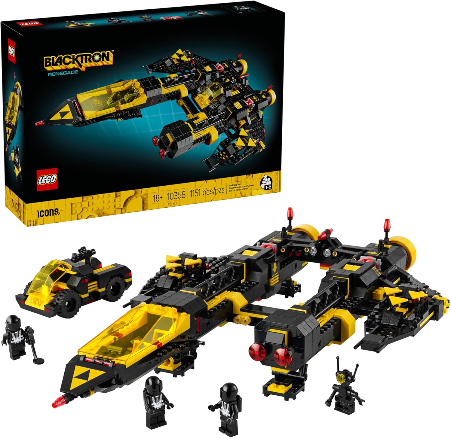 LEGO Icons Blacktron Renegade Building Kit 10355