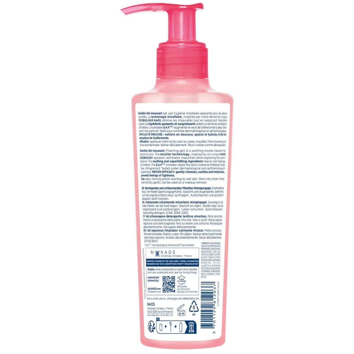 Bioderma Sensibio Micellar Foaming Cleansing Gel - 6.67 fl. oz.