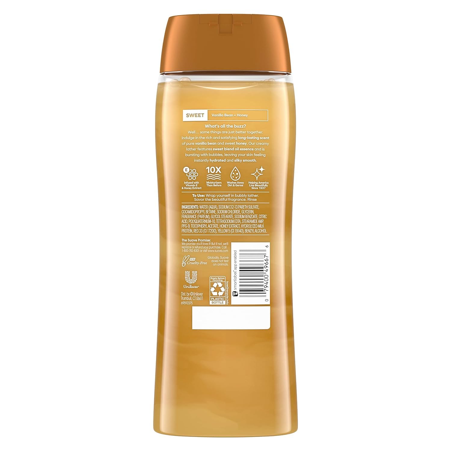 Suave Essentials Gentle Body Wash - Milk and Honey, 18 fl. oz.