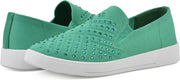 White Mountain Women’s Upbring Rhinestone Slip-On Sneaker - Green, Size 8.5