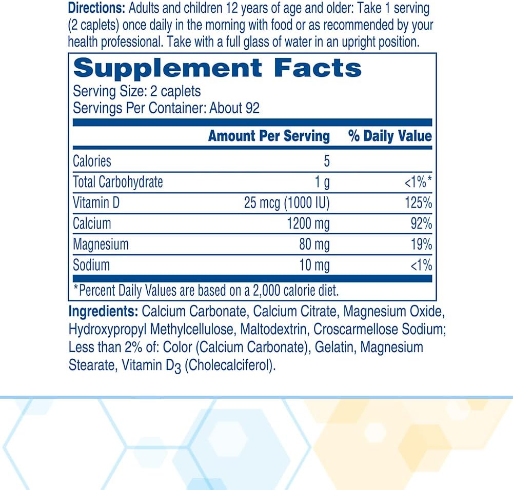 Citracal Slow Release Calcium 1200mg With Vitamin D3 - 185 Caplets