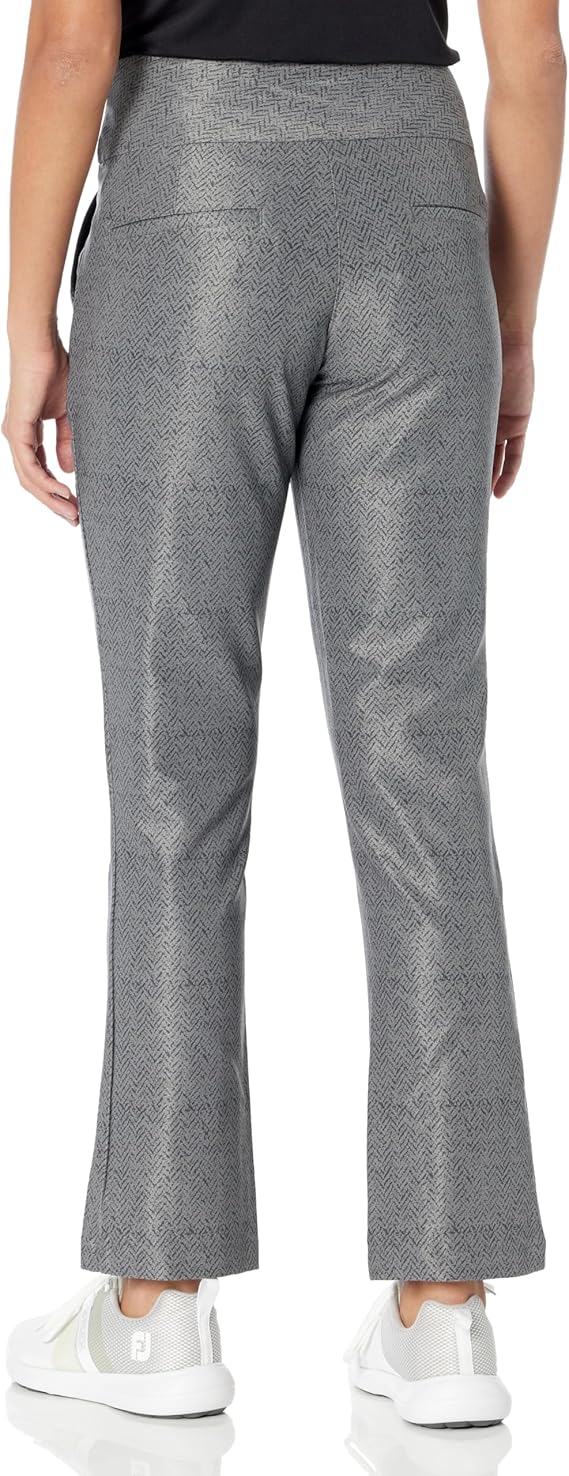 adidas Women's Ultimate365 Printed Flare Golf Pants - Charcoal Gray, Size Small