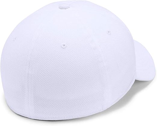 Under Armour Unisex Blank Blitzing Stretch Fit Cap - White/Graphite, L/XL