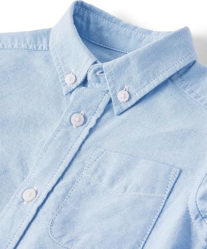 The Children's Place Toddler Oxford Button Down Shirt - Light Blue, Size 2T