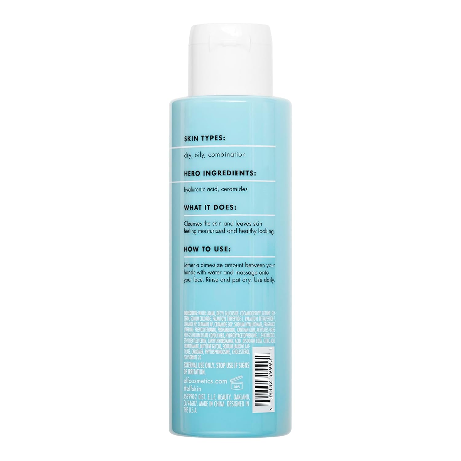 e.l.f. Skin Holy Hydration! Daily Cleanser - 3.71 fl. oz.