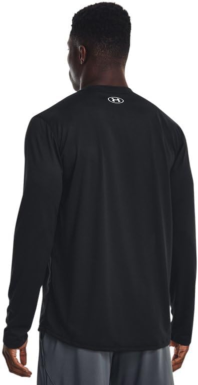 Under Armour Men's Team Tech Long Sleeve T-Shirt - Black/White, Size XL