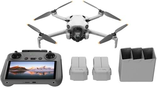 DJI Mini 4 Pro Fly More Combo Plus (DJI RC2), Lightweight and Foldable Drone with 4K/60fps Video, 48MP Photos, 34min Flight Time 1581F6Z9A243VML38811