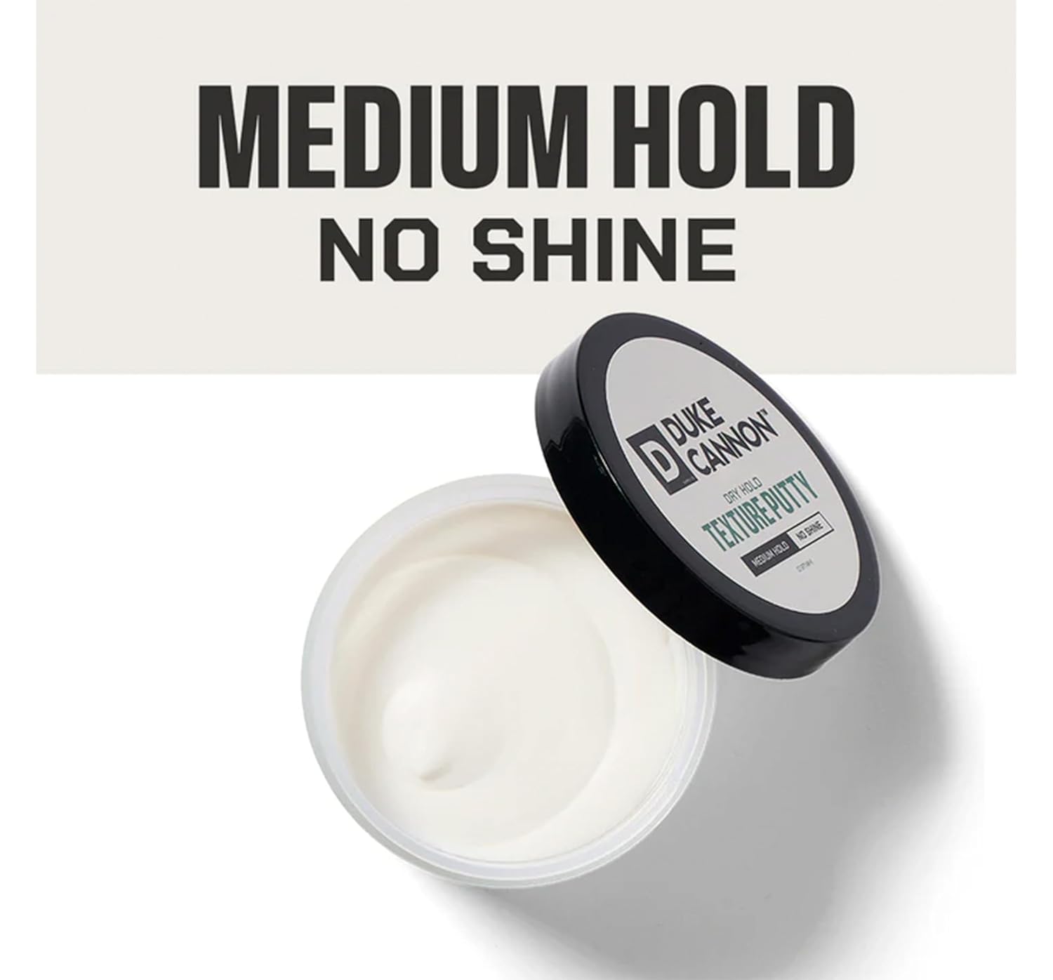 Duke Cannon Supply Co. Men's Dry Hold Texture Putty Hair Pomade - Medium Hold No Shine - 4.6 oz