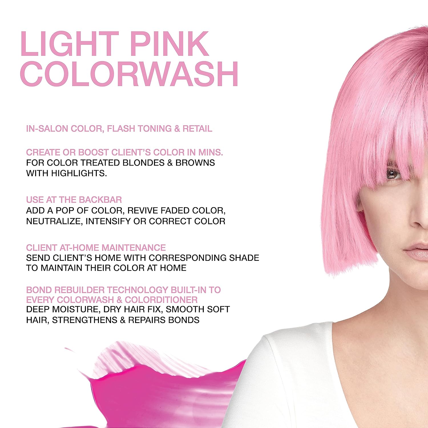 Celeb Luxury Viral Pastel Colorwash Color Depositing Shampoo - Light Pink, 8.25 fl. oz.