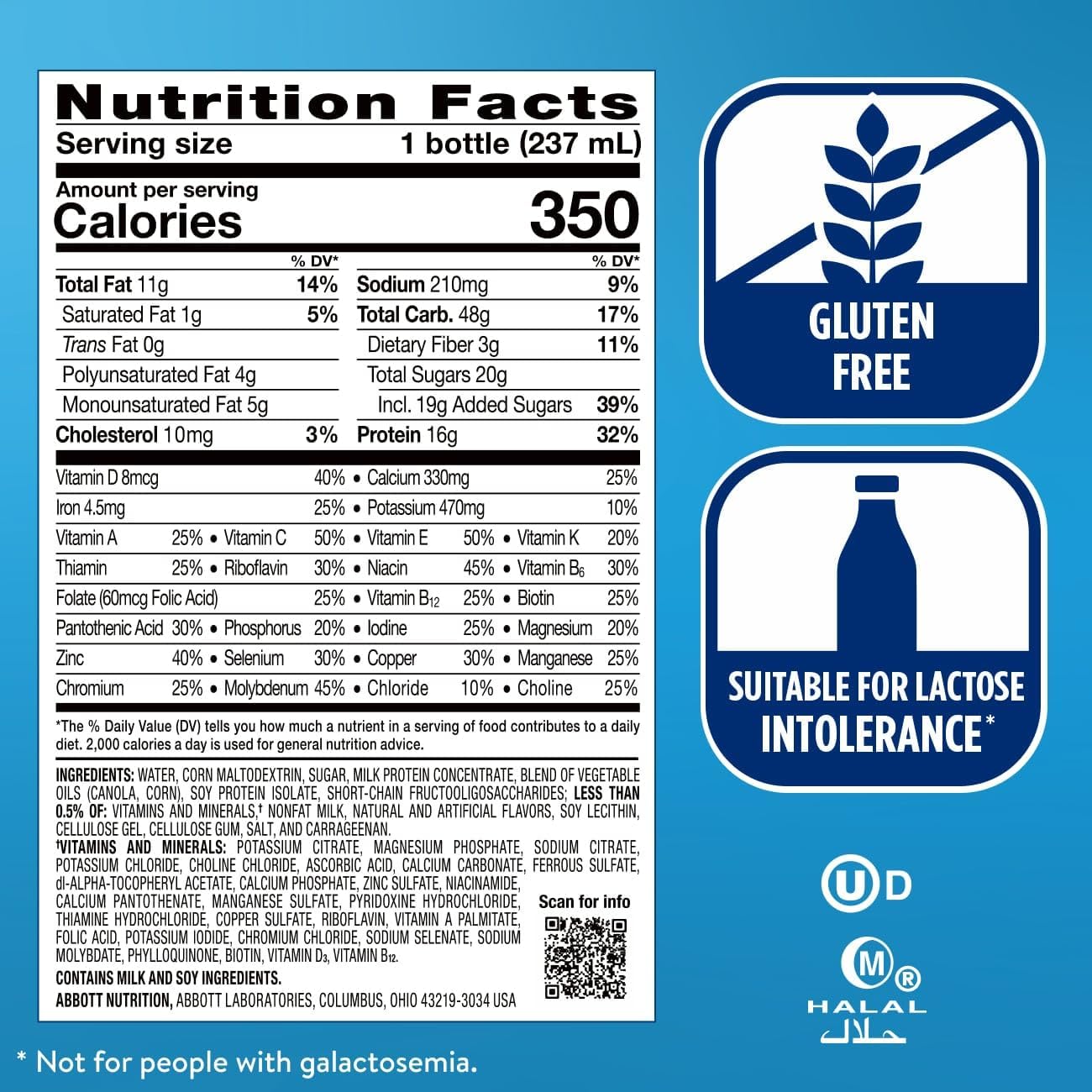 Ensure Plus Ready to Drink Meal Replacement Nutrition Shake With Fiber - Vanilla, 8 fl. oz. (24ct)