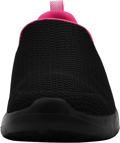 Skechers Women's Go Walk Joy Cushioning Sneakers - Black/Hot Pink, Size 9 Wide