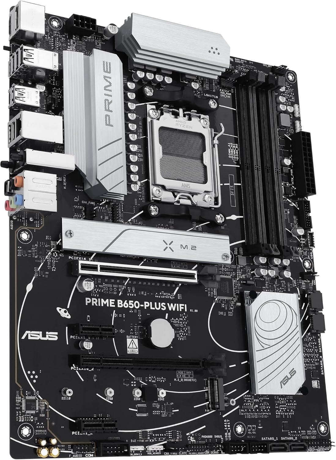 ASUS Prime B650-PLUS WiFi Motherboard AM5 Ryzen Desktop 9000/8000/7000 ATX, DDR5