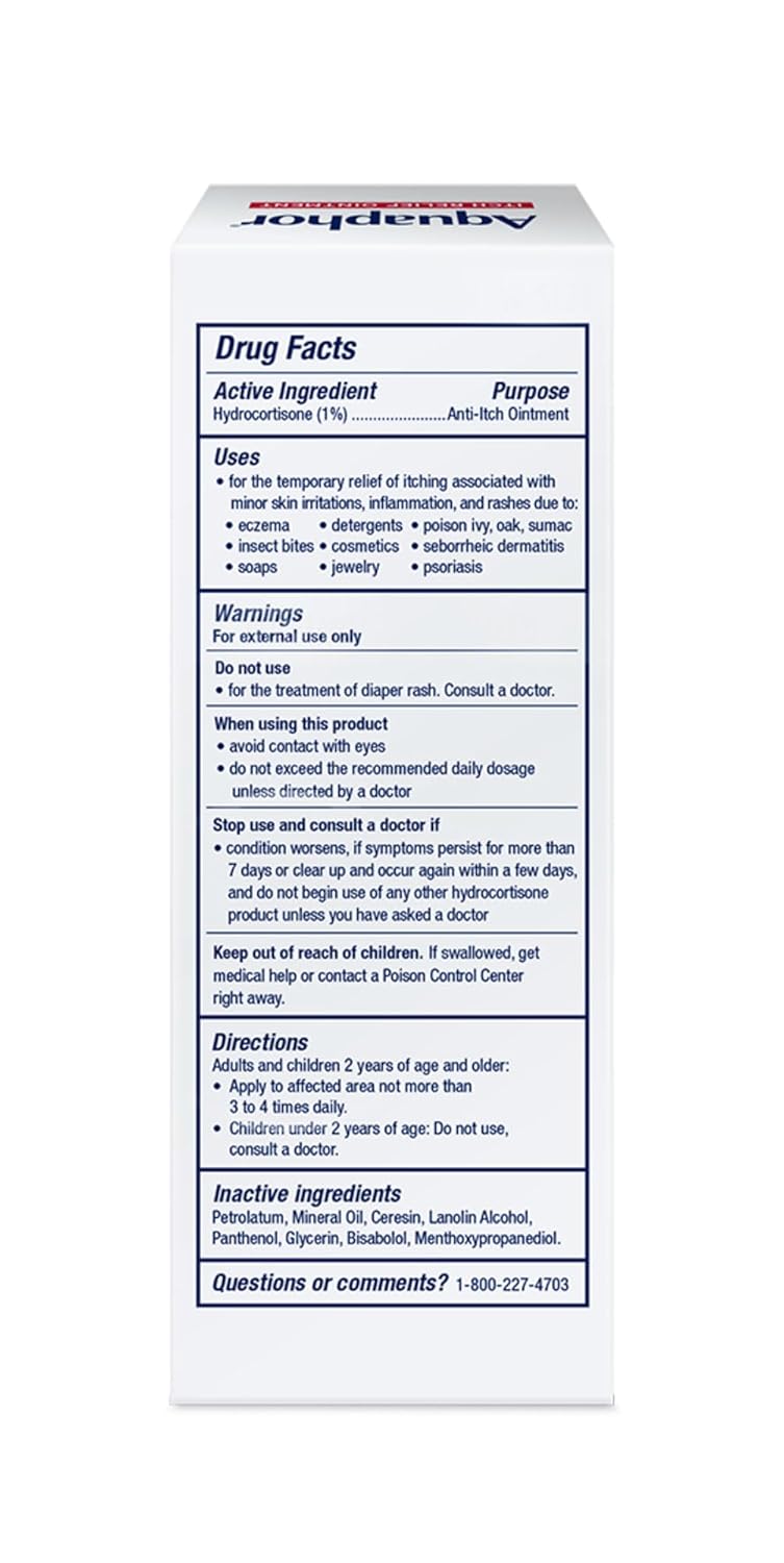 Aquaphor Maximum Strength Itch Relief Ointment - 2 oz.