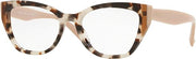 Valentino Women's VA 3029 5097 Eyewear Frames - Havana Brown/Beige, 51/18/140