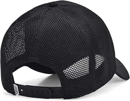 Under Armour Unisex Essential Blitzing Adjustable Trucker Hat - Black, OSFM