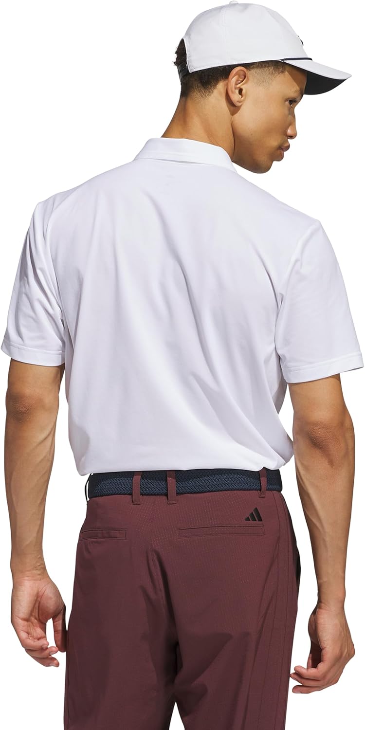 adidas Golf Men's Ultimate365 Tour Twistknit Polo Shirt - White, Size XXL