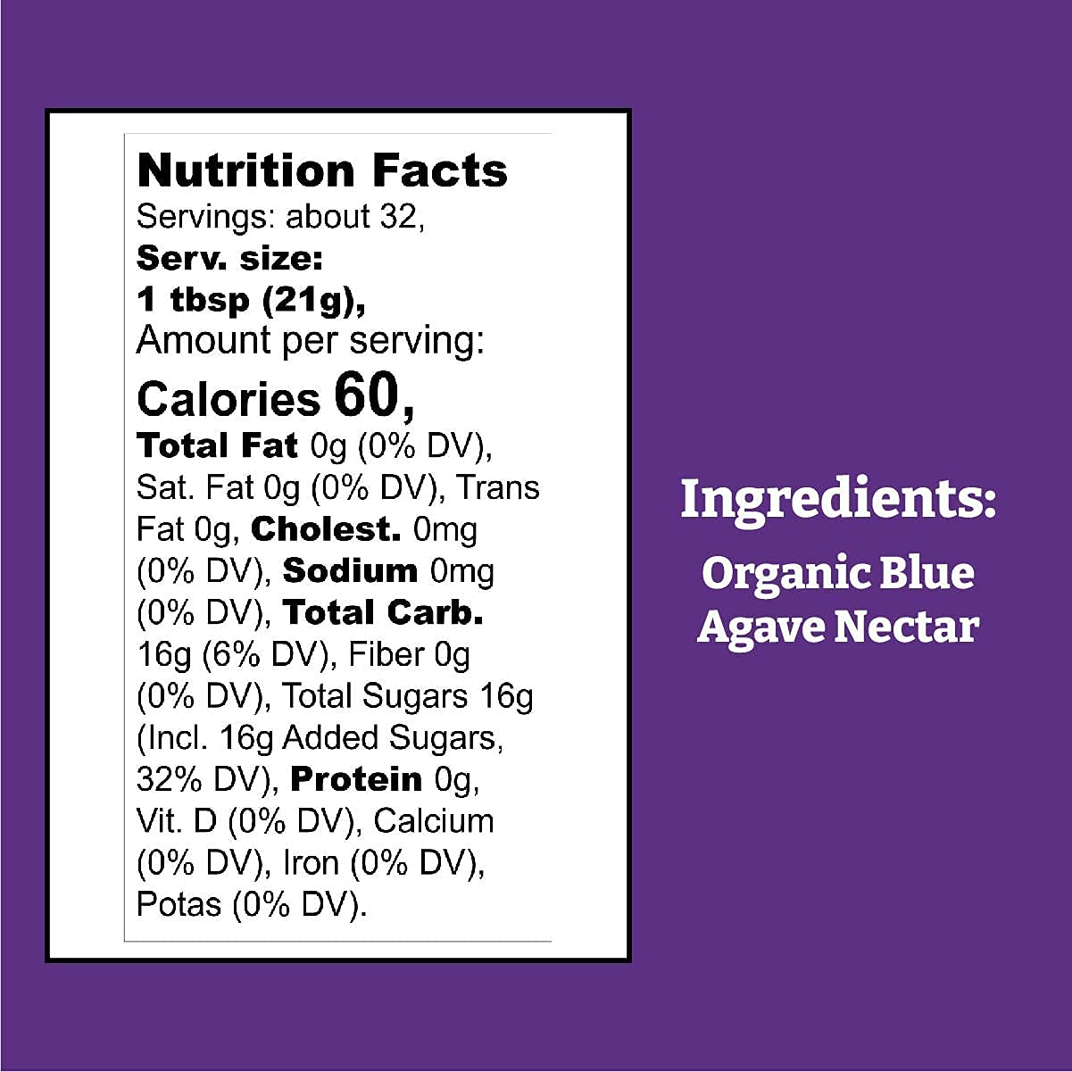 Wholesome Sweeteners Organic Blue Agave Nectar - 23.5 fl. oz.