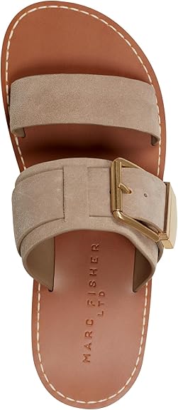 Marc Fisher Ltd. Women's Hallyn Sandals - Taupe Suede, Size 8