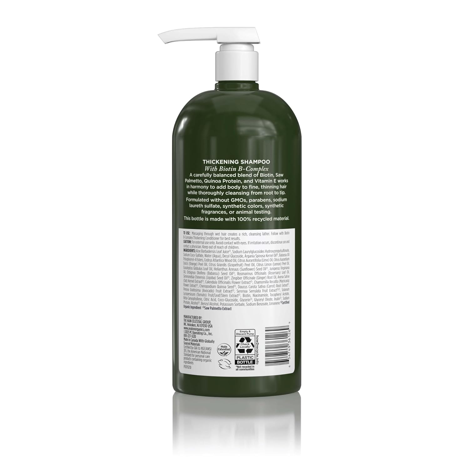 Avalon Organics Biotin B-Complex Thickening Shampoo - 32 fl. oz.