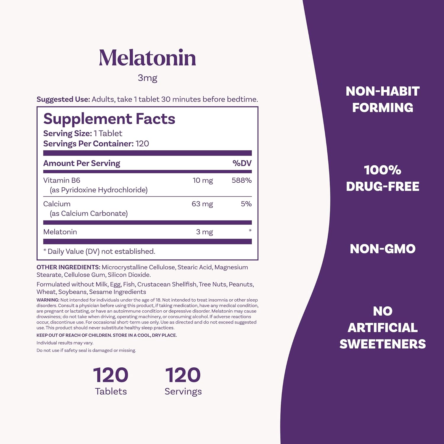 Natrol Melatonin 3mg Tablets, 120ct (2 Pack)