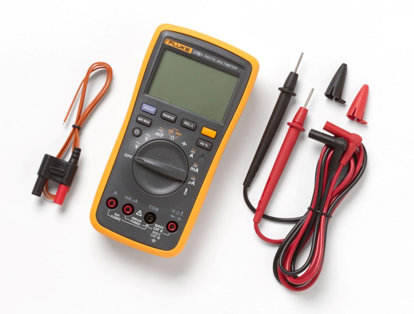 Fluke 17B+ ESP Digital Multimeter with Temperature and Frequency, 1000V, 10A