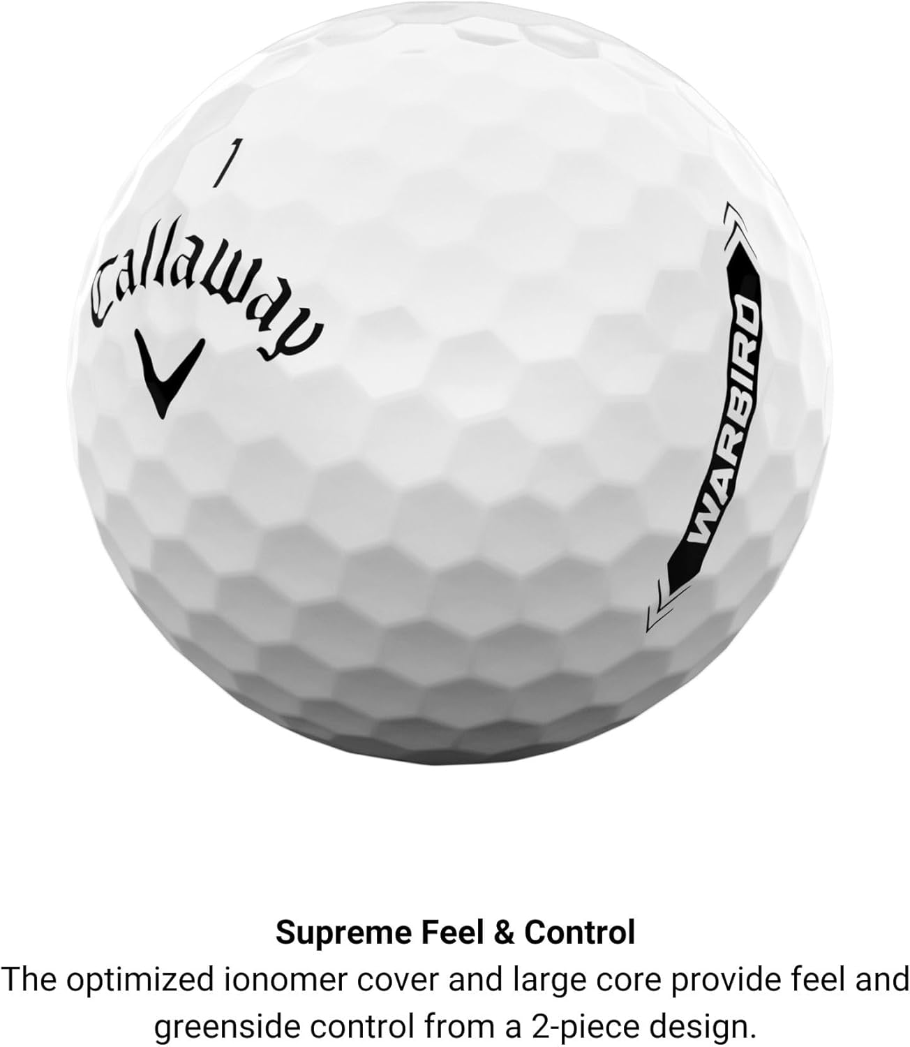 Callaway Golf Warbird Golf Balls - 2023 Version, White, Pack of 24 Balls