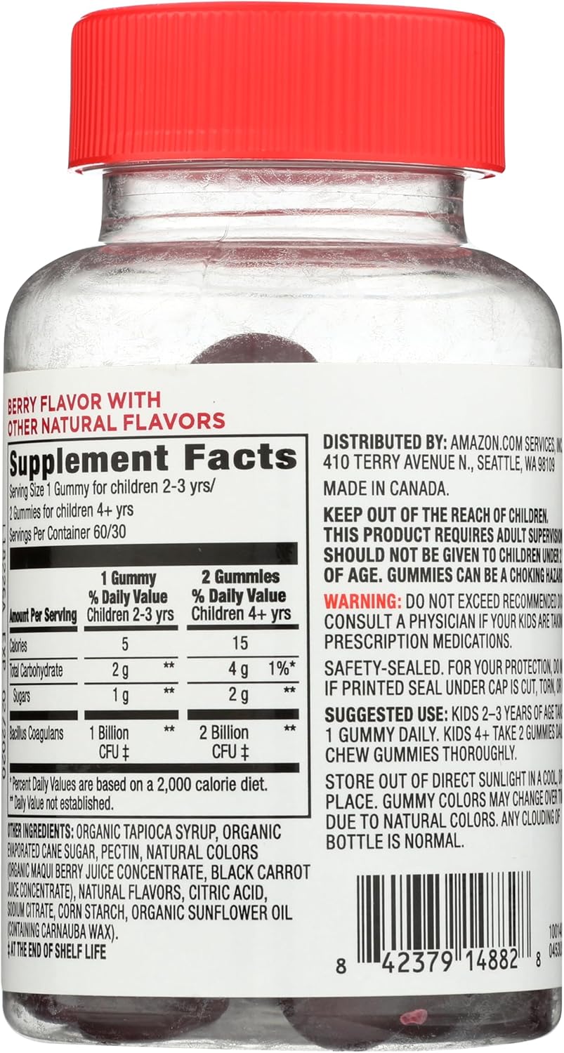 Mama Bear Kids Probiotic, Vegan, Gluten-Free 1 Billion CFU - Berry Flavor, 60ct