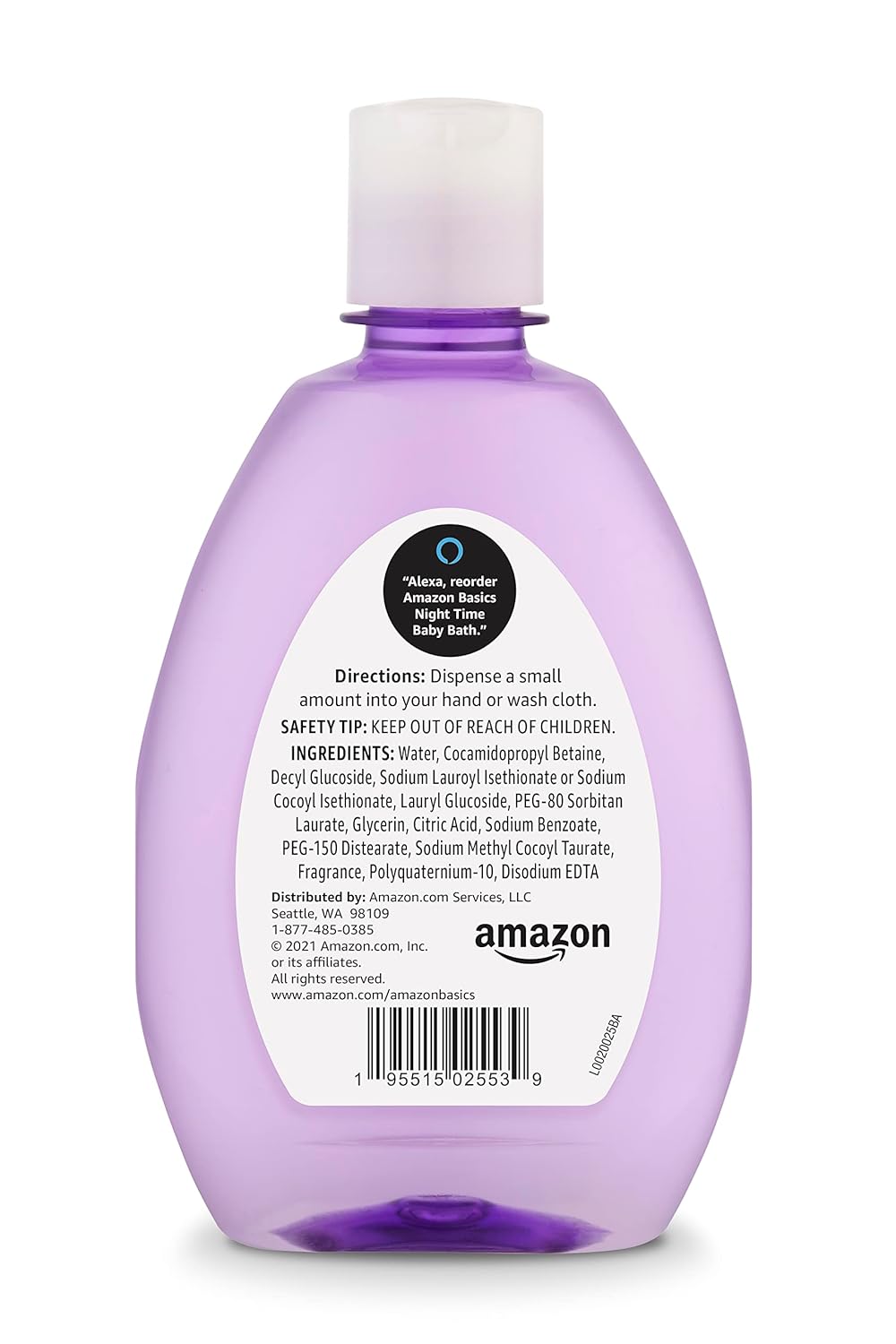 Amazon Basics Night Time Baby Bath - 13.6 fl. oz.