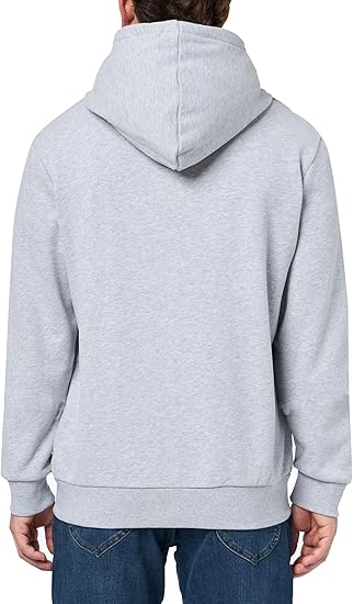 Lacoste Men's Classic Long Sleeve Solid Full Zip Hoodie, Silver Chine - Size M