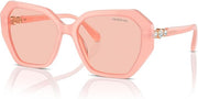 Swarovski Women's SK6017F Asian Fit Sunglasses - Pink, 57/16/145