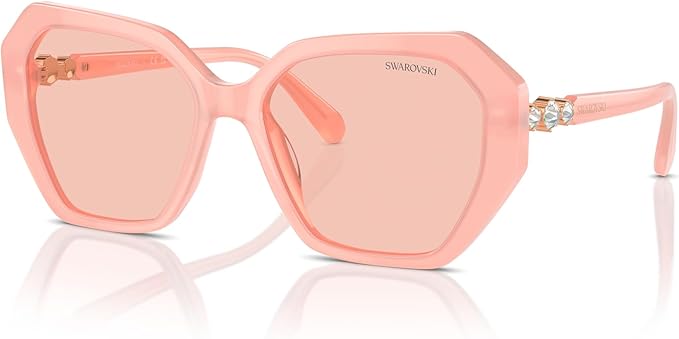 Swarovski Women's SK6017F Asian Fit Sunglasses - Pink, 57/16/145