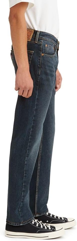 Levi's Men's 505 Straight Fit Jeans, Dark Stonewash, 34W x 32L