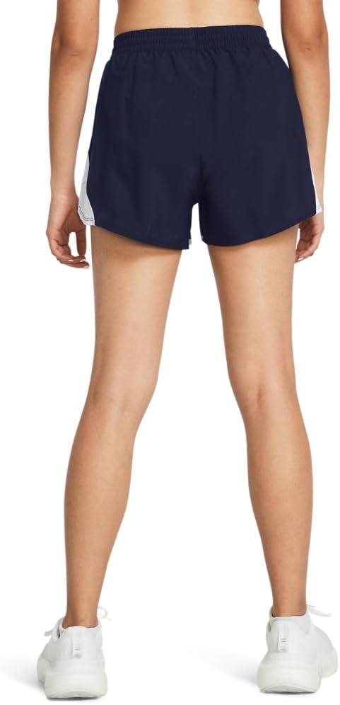 Under Armour Women's Fly-By Shorts - Midnight Navy/White, Size Medium