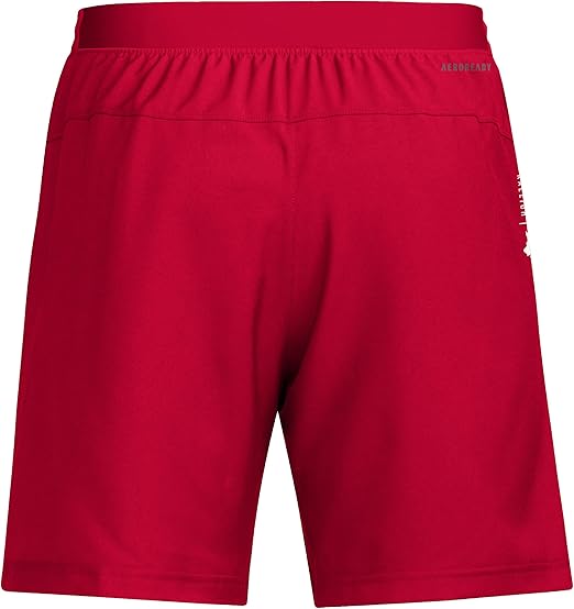 adidas Men's NCAA Training Team Graphic Woven Shorts - Red North Carolina State University, Size XS