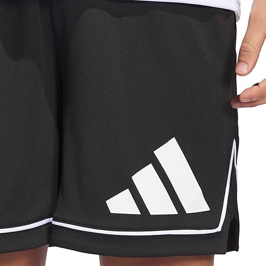 adidas Men's Badge of Sport Basketball Shorts - Black/White, Size XS
