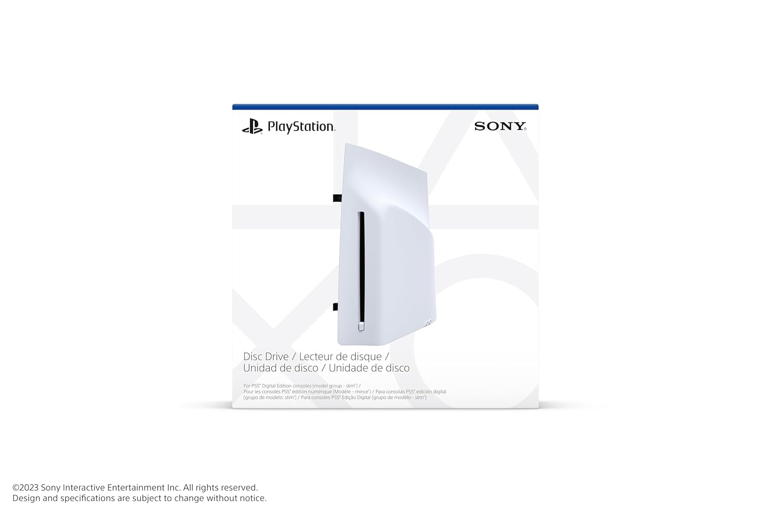 PlayStation Disc Drive for PlayStation 5 Digital Edition Console / PlayStation 5 Pro Console - White
