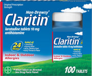 Claritin Allergy Relief 24 Hour Non-Drowsy Loratadine Tablets - 100ct