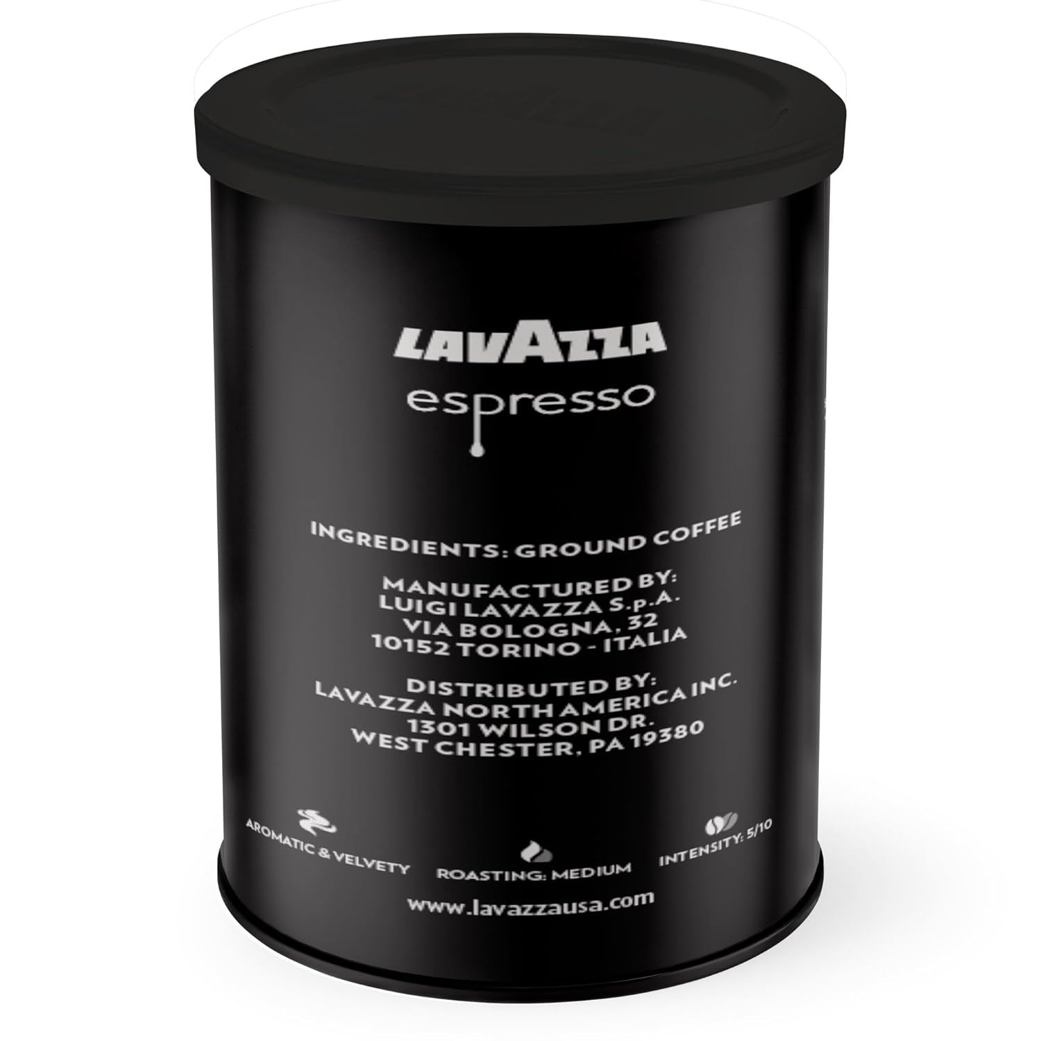 Lavazza Caffe Espresso Ground Coffee Blend, Medium Roast, Pack of 4