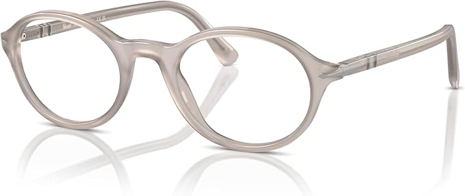 Persol Unisex Adult PO3351V 1203 Eyewear Frames - Frosted Opal Gray, 52/21/145