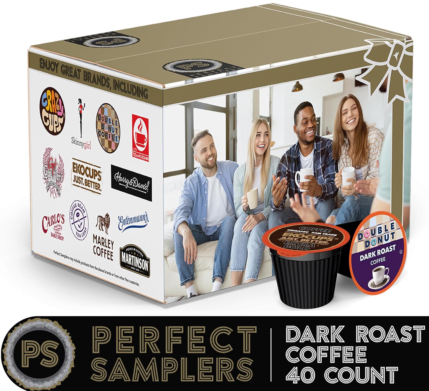 Bold and Dark Roast Coffee Keurig K-Cup Pods - Variety Pack Sampler, 40ct
