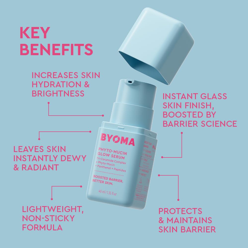 BYOMA Phyto-Mucin Glow Serum Tri-Ceramide Complex, 1.35 fl. oz.