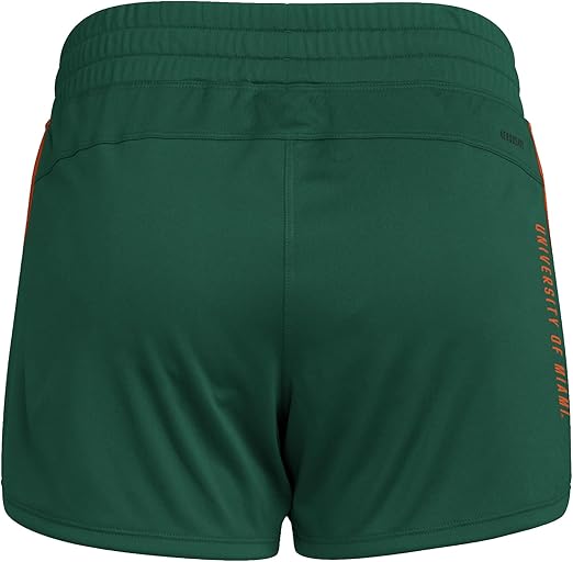 adidas Women's Designed for Training Woven NCAA University Team Shorts - Miami Hurricanes, Size XL
