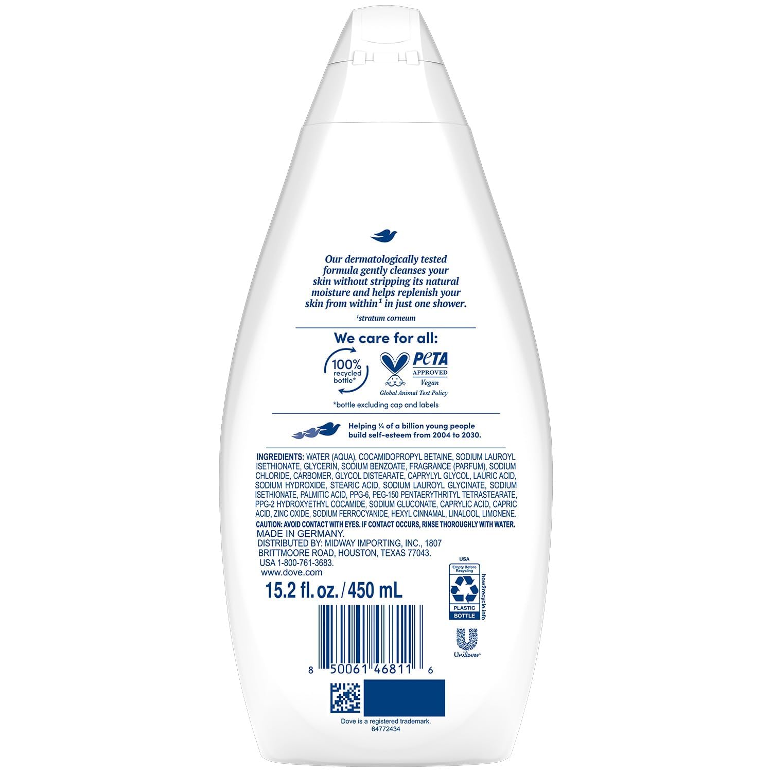 Dove Body Wash - Hydrate, 15.2 fl. oz. (3 Pack)
