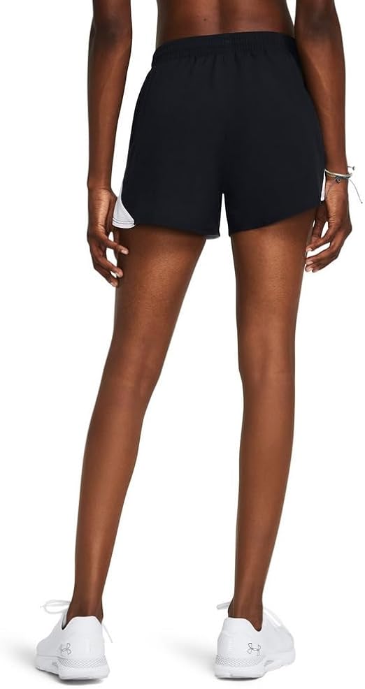 Under Armour Women's Fly-By Shorts - Black/White, Size Small
