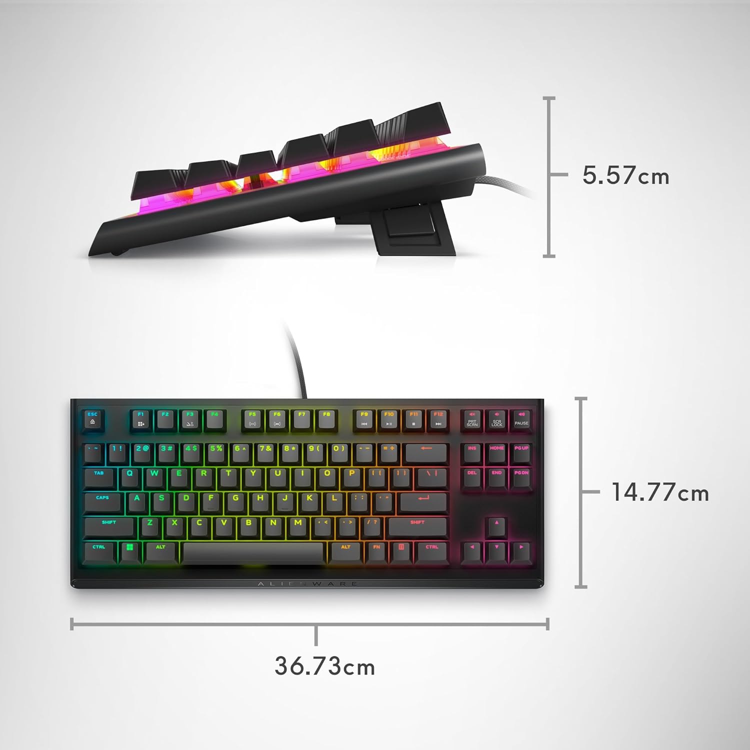 Alienware Tenkeyless Wired Gaming Keyboard - AW420K - Dark Side of The Moon