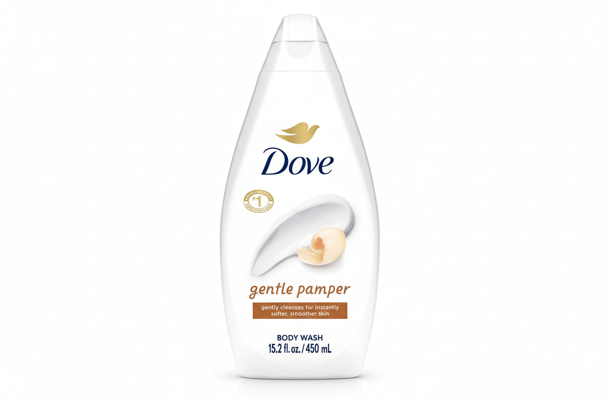 Dove Body Wash Soothing Moisturizing Cleanser for Soft Skin - Gentle Pamper, 15.22 fl. oz.