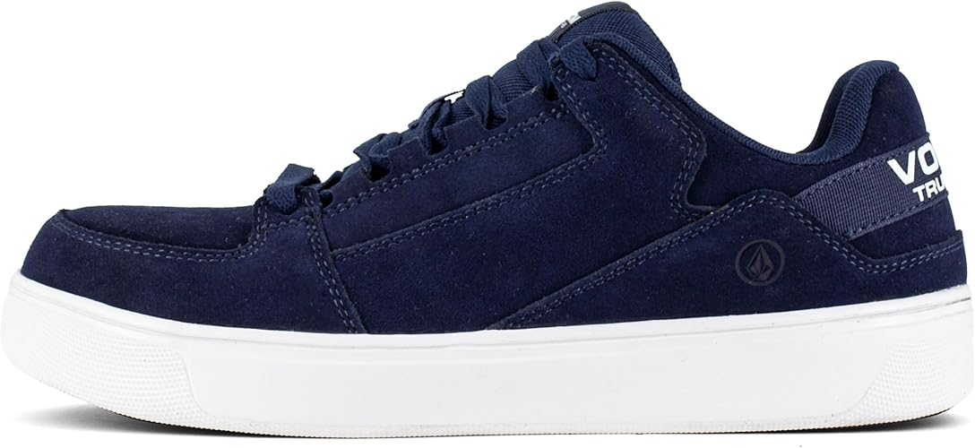 Volcom Men's Evolve High Top SD Comp Toe Suede Shoes - Blue, Size 8.5