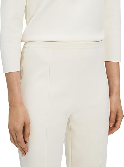 Theory Women's Compact Crepe Pull On Flared Pants - Wax, Size L