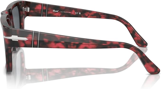 Persol Unisex Adult PO3348S 1212R5 Sunglasses - Red Havana/Blue, 57/20/145