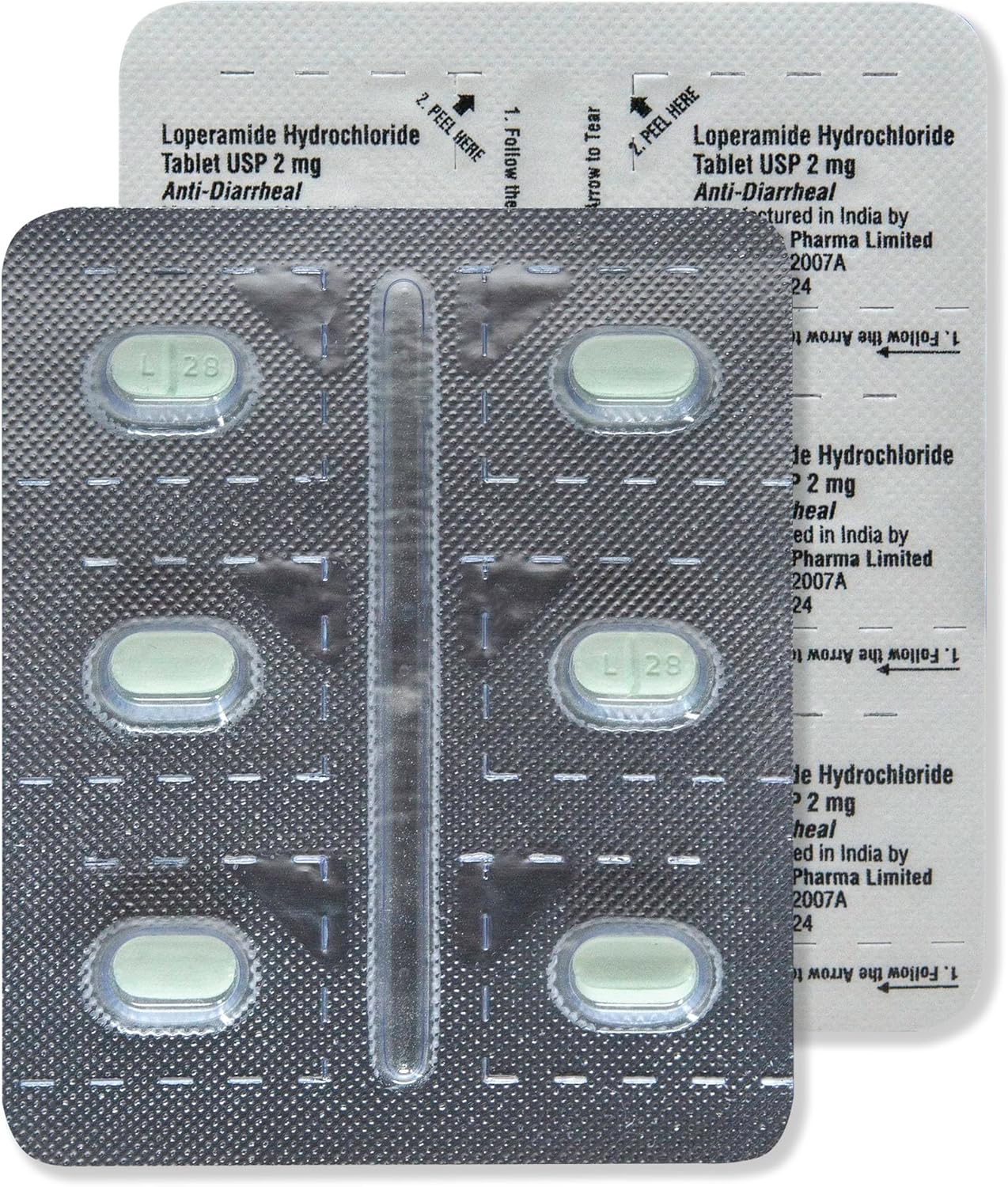 Amazon Basic Care Loperamide Hydrochloride USP 2mg Anti-Diarrheal Tablets, 24 Count